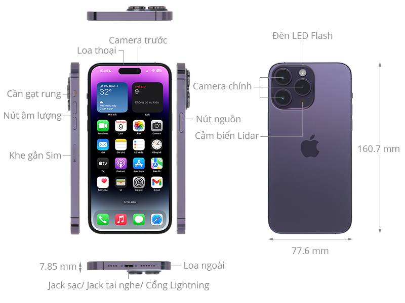 Đánh giá chi tiết iPhone 14promax cũ Thái Nguyên