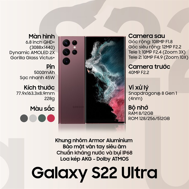 S22 Ultra cũ Phổ Yên