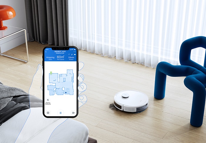 Robot hút bụi thông minh có thể điều khiển từ xa dễ dàng qua App tiếng Việt và giọng nói